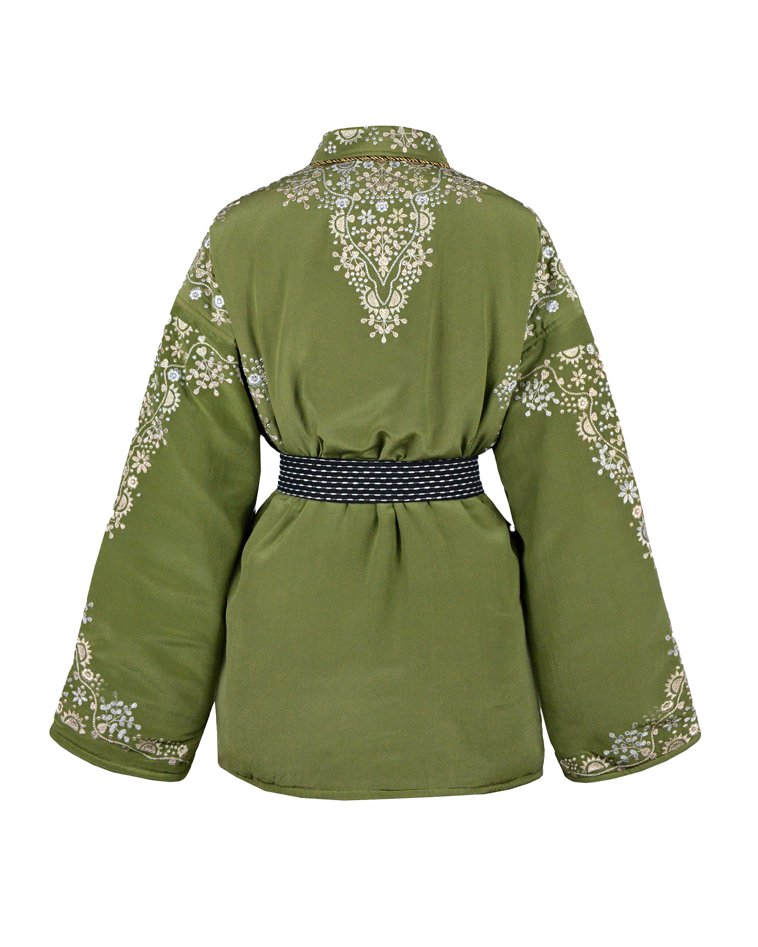 HOPE SILK KIMONO - KHAKI