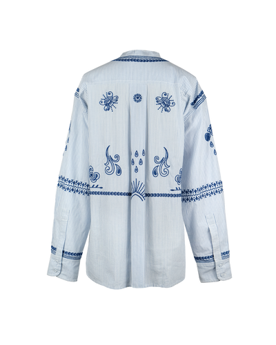 LION OXFORD BLUE STRIPES SHIRT