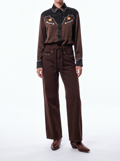 DOLLY SHIRT - BROWN