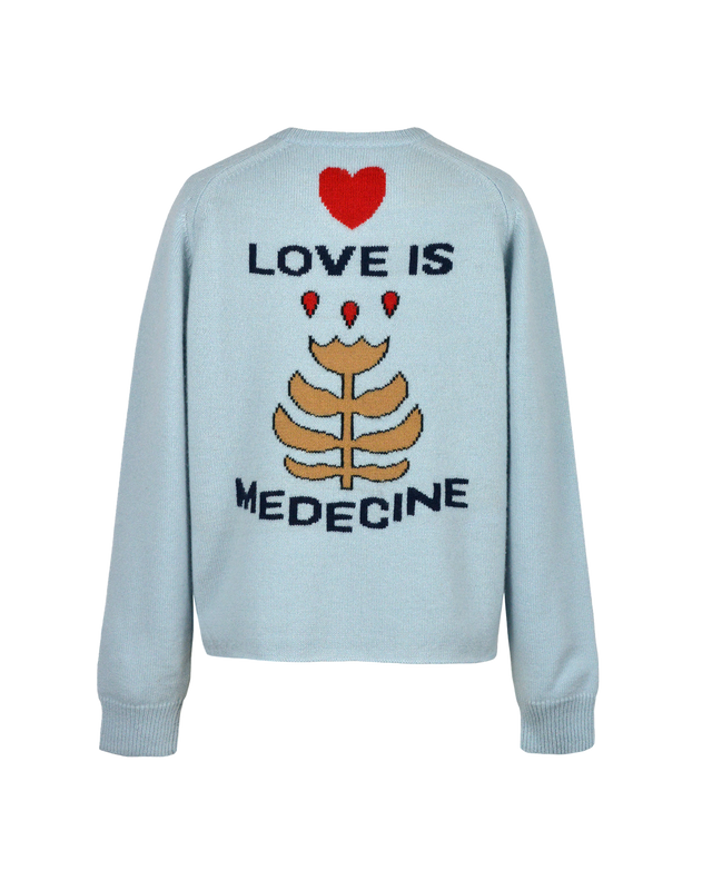 LOVE SWEATER - ICE BLUE