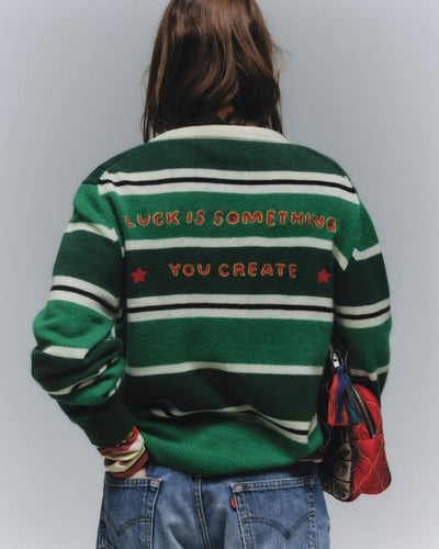 POLO SWEATER - GREEN