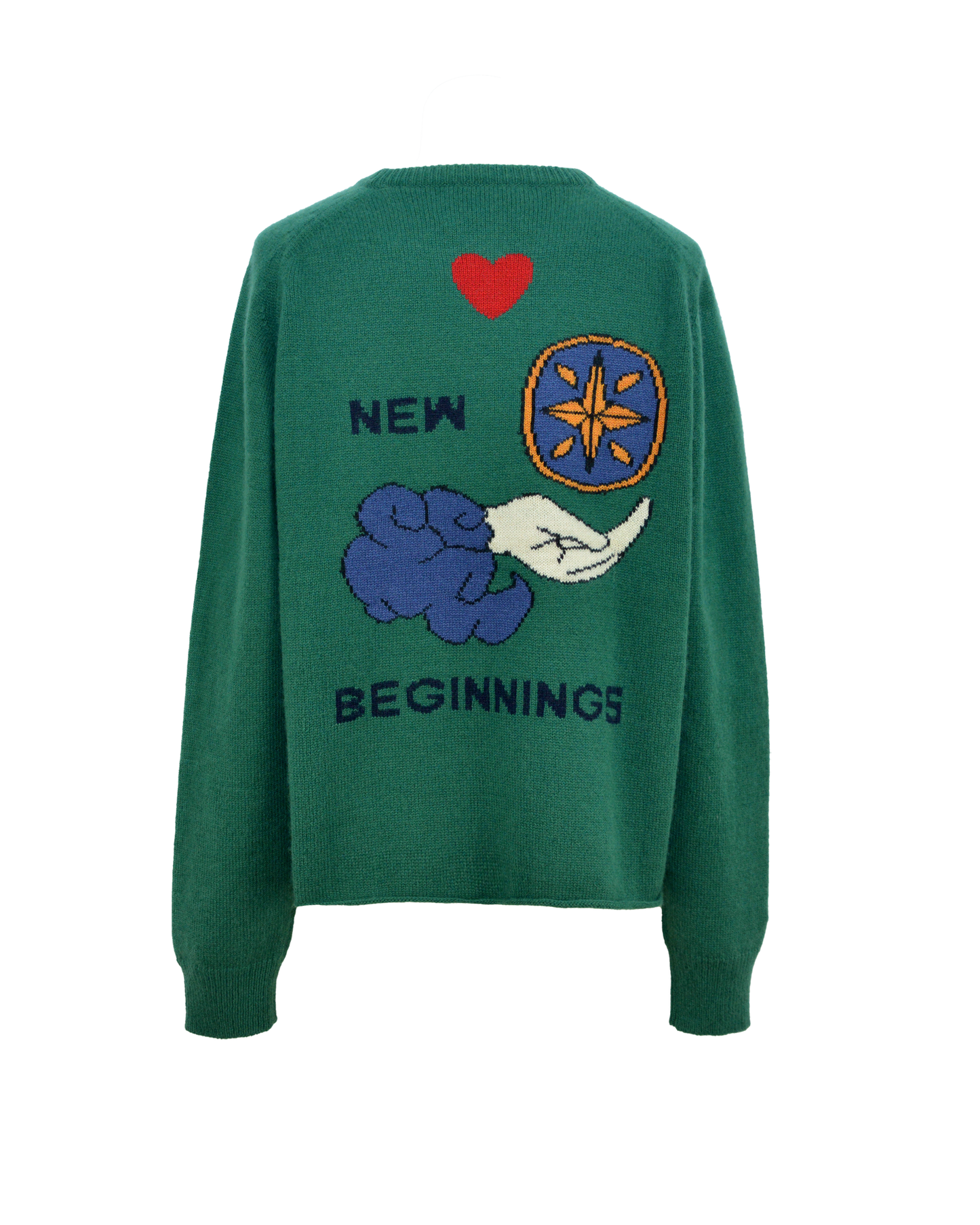 NEW BEGINNINGS SWEATER - GREEN