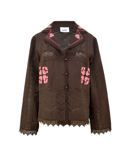 OLGA SHIRT - BROWN