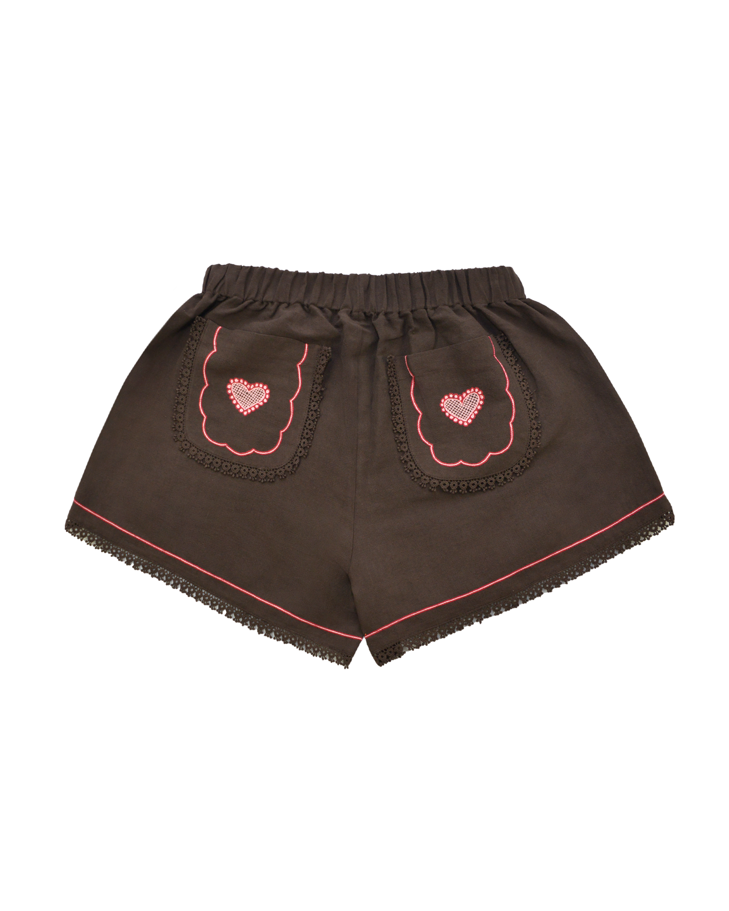 OLGA SHORTS - BROWN
