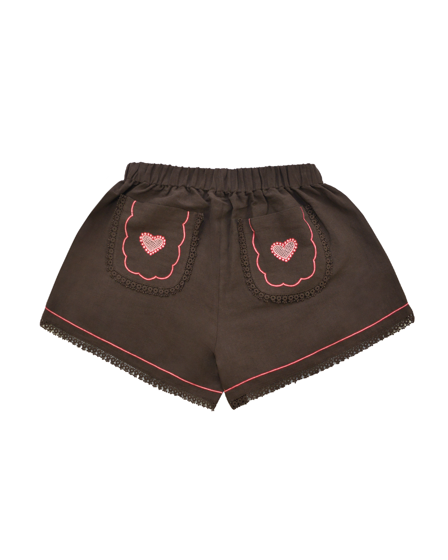 OLGA SHORTS - BROWN