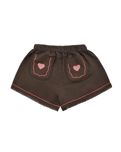 OLGA SHORTS - BROWN