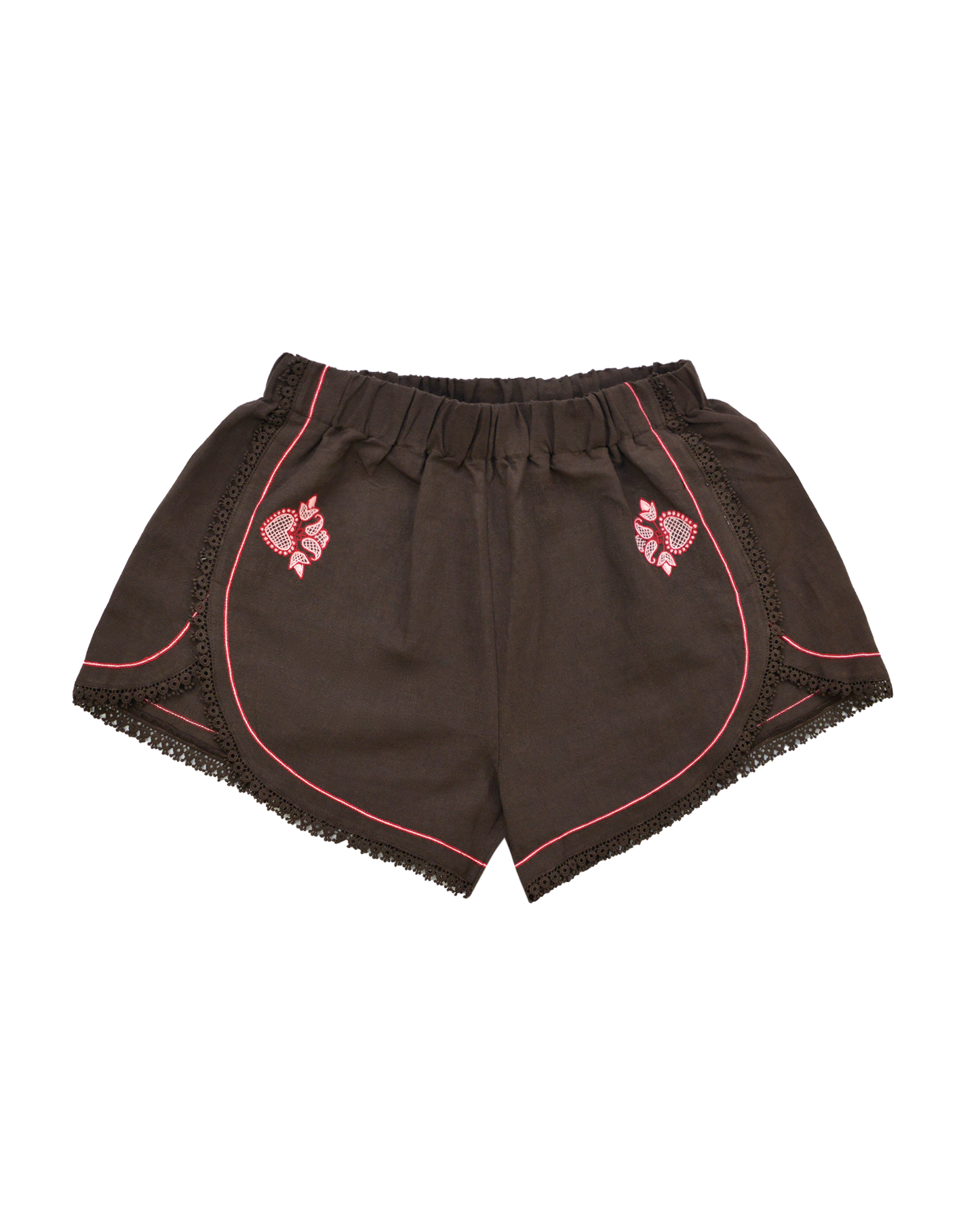 OLGA SHORTS - BROWN