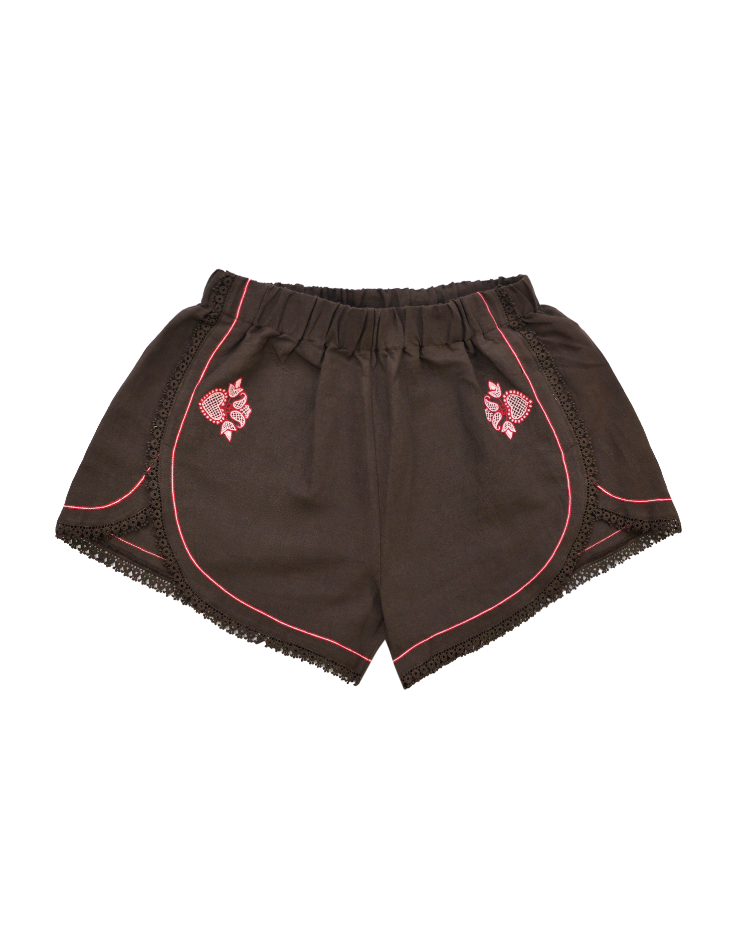 OLGA SHORTS - BROWN