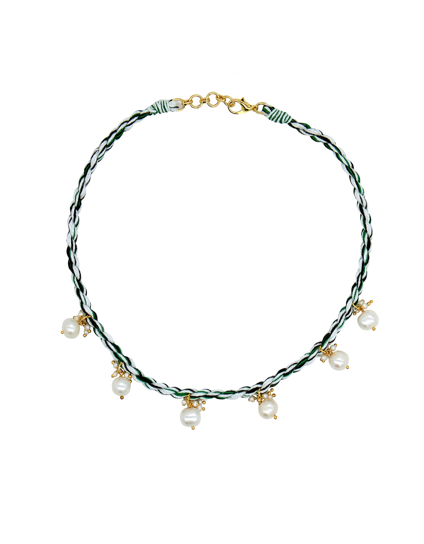 PEARL JAM CHOKER - GREEN WHITE