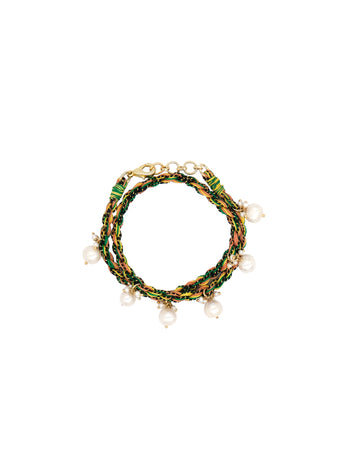 PEARL JAM BRACELET - GREEN YELLOW