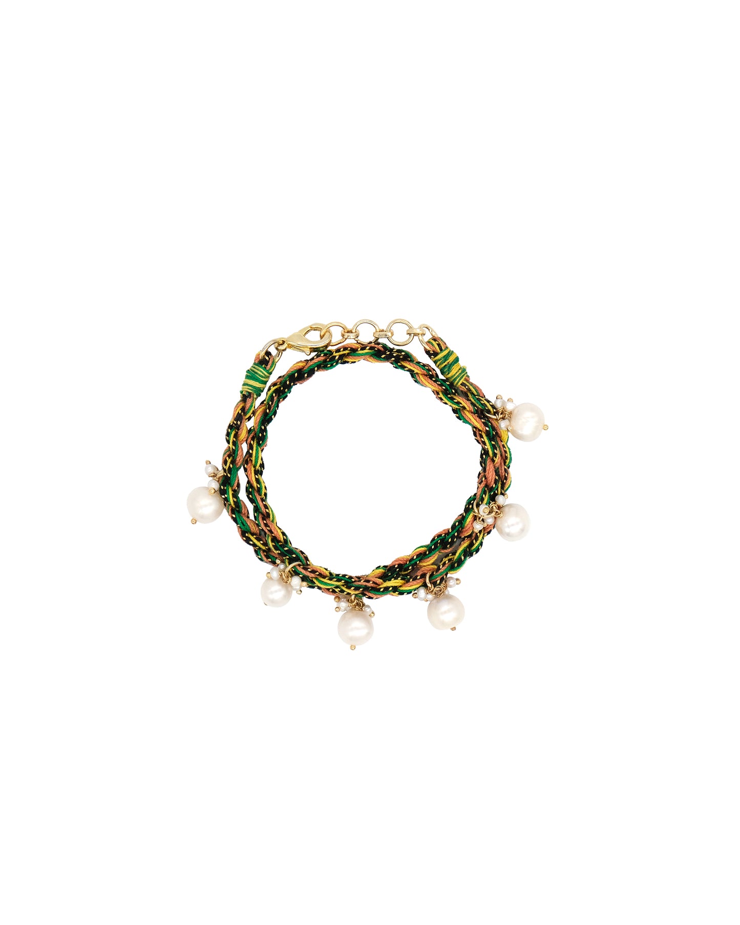 PEARL JAM BRACELET - GREEN YELLOW