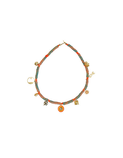 PLANET NECKLACE ORANGE