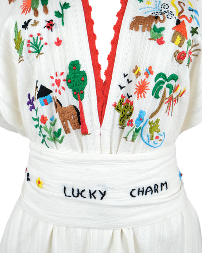 PUNTA OFF WHITE DRESS
