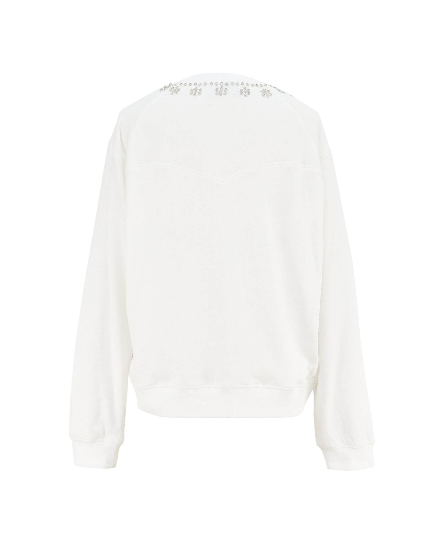 SNAP SWEATSHIRT - WHITE