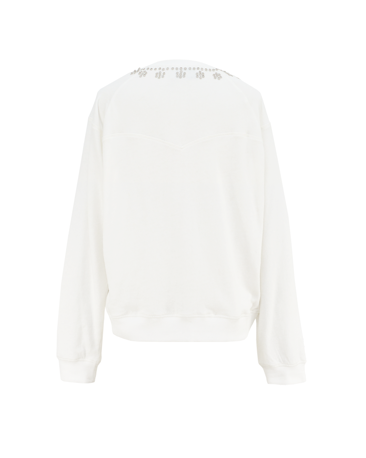 SNAP SWEATSHIRT - WHITE