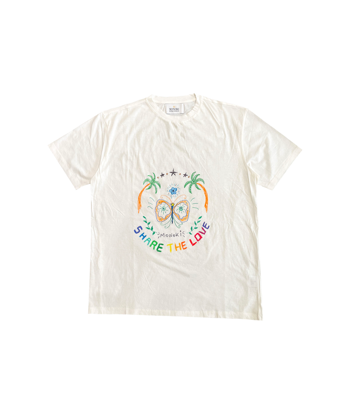 SCRIBBLE SHARE THE LOVE BOYFRIEND TEE SHIRT
