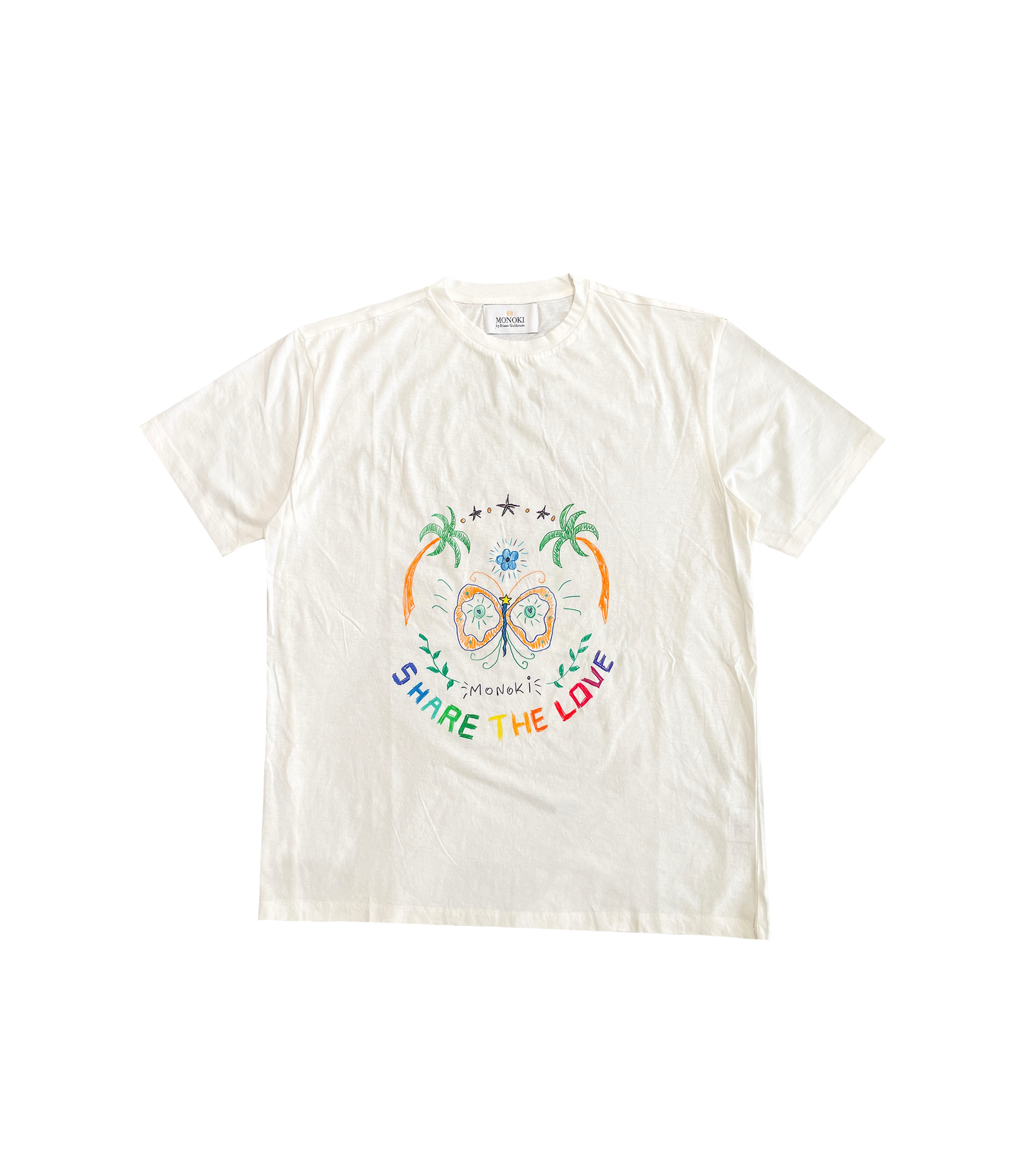 SCRIBBLE SHARE THE LOVE BOYFRIEND TEE SHIRT