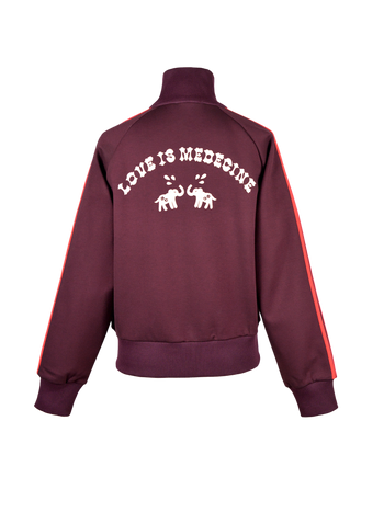 TRACK JACKET - BURGUNDY