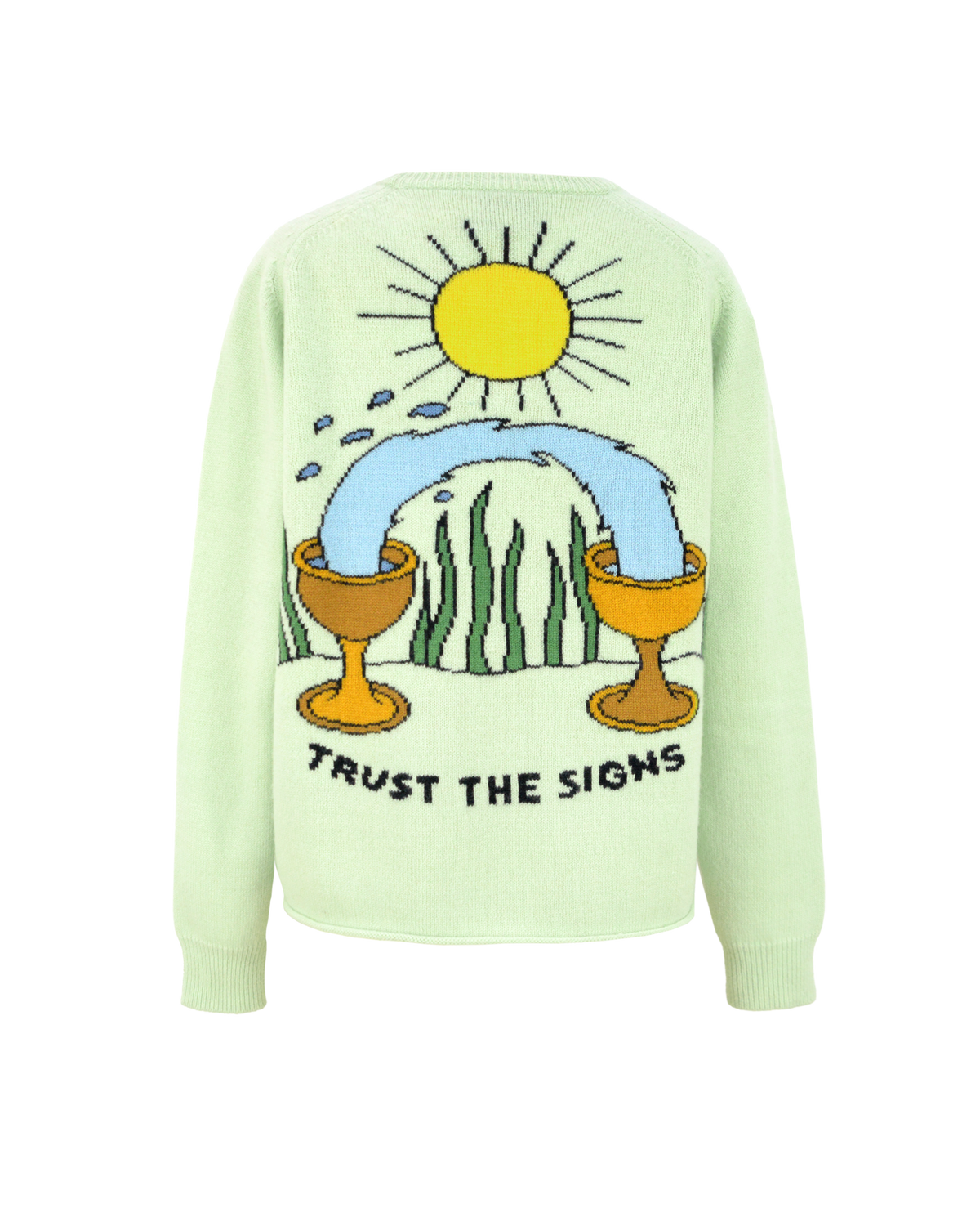 TRUST SWEATER - PALE GREEN