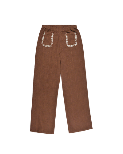 VENISE PANTS - CHOCO BROWN