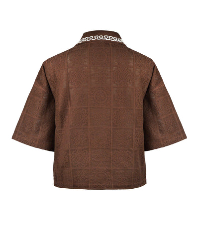 VENISE SHIRT - CHOCO BROWN