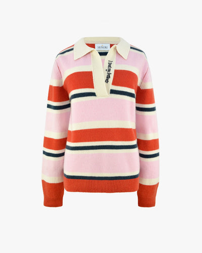 POLO SWEATER - PINK