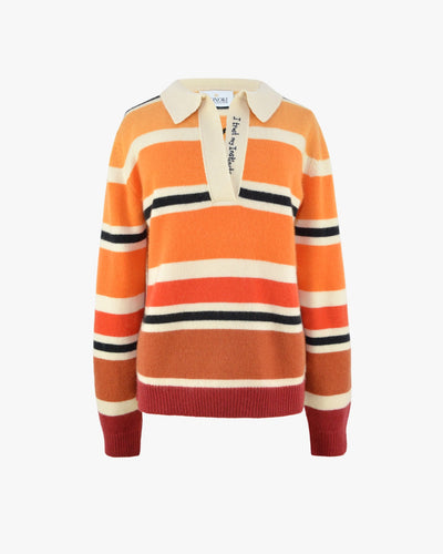 POLO SWEATER - ORANGE