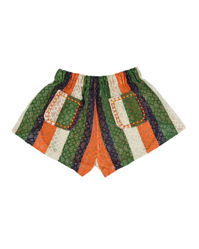 ZUMBA SHORT - GREEN ORANGE