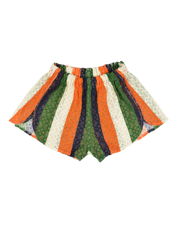 ZUMBA SHORT - GREEN ORANGE